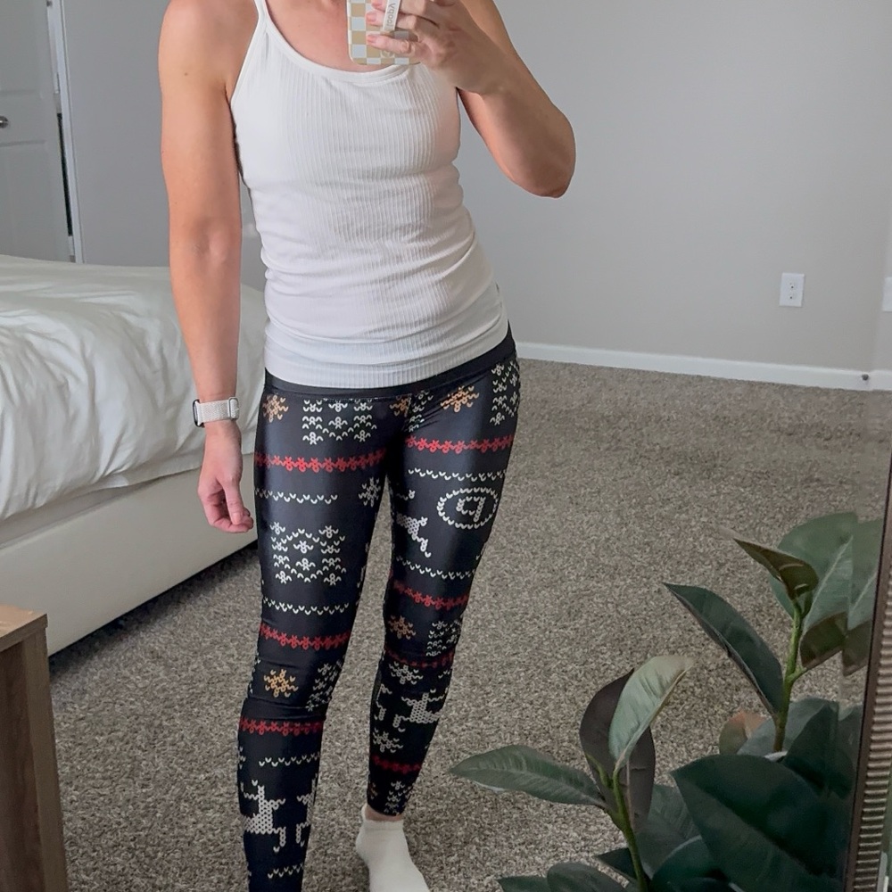 Festive Pure Barre Holiday Leggings